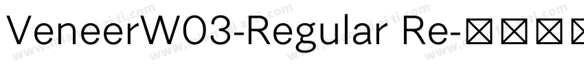 VeneerW03-Regular Re字体转换